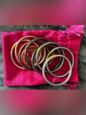 NEW BudhaGirl Bangles- Fawn Moon, Size Medium, Set of 8